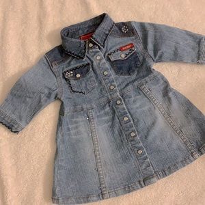 Guess baby girl denim dress with design